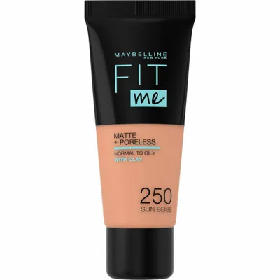 Immagine prodotto di Maybelline New York Fit Me Matte Poreless Foundation 250 Sun Beige