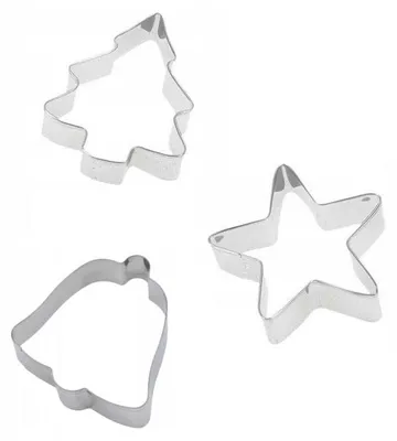 Produktbild von Zenker 3er Set Weihnachts-Keksformer Ausstecher Edelstahl