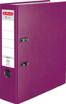 Zdjęcie produktu dla Segregator A4, Q.file, jagodowy