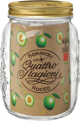 Obrázek produktu pro Zavařovací sklenice Bormioli Rocco Quattro Stagioni 2 000 ml, průměr víčka 110 mm, zlaté, 2x