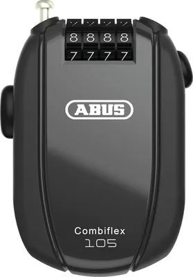 Produktbild von ABUS Kabelschloss Combiflex – Schloss zur Sicherung von Skiern, Helm, Kinderwagen und Gepäck – Rest 105 – 105 cm lang – 2,4 mm stark – mit Zahlencode – ohne Halter