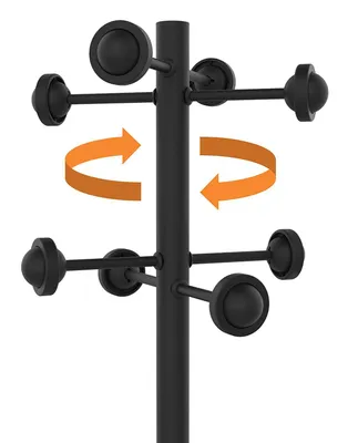 Produktbild von UNiLUX Garderobenständer "ACCUEIL" Höhe: 1.750 mm grau