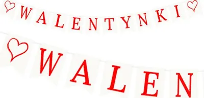 Produktbild von VALENTINSTAG Girlande Buchstabenbanner, Rot, ca. 15 x 21 cm, 20 m Bandlänge