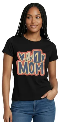 Produktbild von Spreadshirt No. 1 Mom | Beste Mom Frauen T-Shirt, S, Schwarz