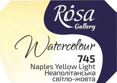 Zdjęcie produktu dla Rosa 343745 Farba akwarelowa 745 Naples Yellow Light 2,5 ml 1 szt.