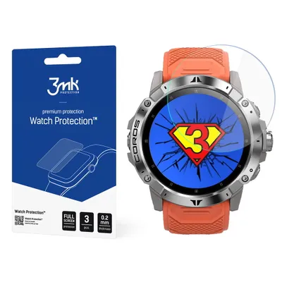 Produktbild von 3mk Display Hybridglas Watch Protection für Coros Vertix 2 0,2mm (3 Stück)