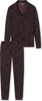Produktbild von Schiesser Damen Pyjama lang ST burgund 040