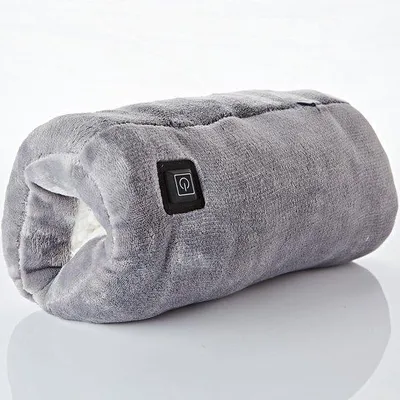 Imagen del producto de Calentador de manos recargable Azomor® con forro de felpa suave, ideal para los fríos días de invierno y para mayor comodidad
