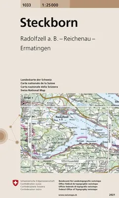Obrázok produktu pre Swisstopo, mapa v mierke 1:25 000, oblasť Steckborn