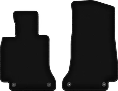 Immagine prodotto di Wielganizator Tappetini anteriori in velluto per Mercedes C W205 (2015-, station wagon, berlina) neri, set 2 pz, con fissaggi