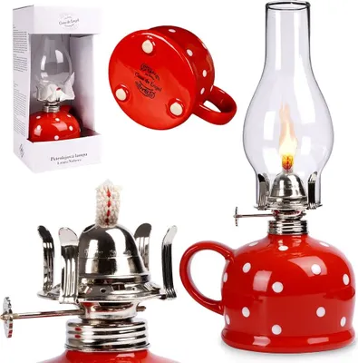 Zdjęcie produktu dla Orion szklana lampa naftowa lampa naftowa lampa naftowa lampa naftowa ceramiczna 28,5 cm 530 ml