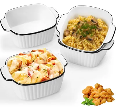 Immagine prodotto di Set da 4 piccole ciotole resistenti al forno - in Vetroceramica, con maniglie