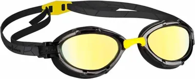 Produktbild von Madwave Triathlon Schwimmbrille Mit Spiegelglas Schwarz  Herren,Damen Schwarz One Size