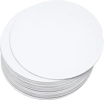 Obrázok produktu pre Biely kartónový podnos na torty 25 cm, balenie po 25 kusoch
