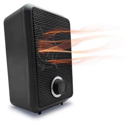 Immagine prodotto di Riscaldatore ventilatore elettrico portatile, 600 W, termostato regolabile
