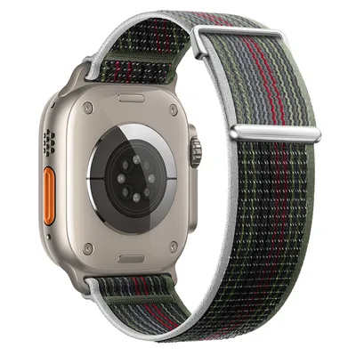 Obrázok produktu pre BStrap Velcro Nylon remienok na Apple Watch 42/44/45mm, midnight