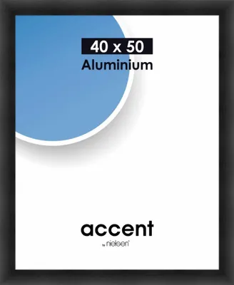 Produktbild von accent by nielsen Aluminium Bilderrahmen Largo, 40x50 cm, Struktur Schwarz Matt