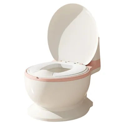 Produktbild von Potty für Kleinkinder - Töpfchen für Kinder - Kindertoilette mit Spühlgeräusch Rosa