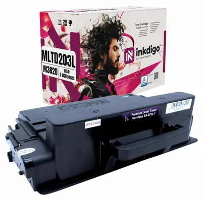 Produktbild von Inkdigo Toner MLT-D203L für Samsung ProXpress M3320ND, M3370FD, M3820D, M3820DW – Schwarz, 5000 Seiten,, KI-generiertes Bild