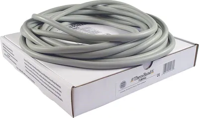 Produktbild von Thera Band Tubing Übungsband Fitness Physio Widerstand 7,5 m super stark SILBER