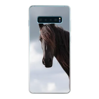 Produktbild von MuchoWow® Handyhülle Schutzhülle Hülle für Samsung Galaxy S10 Plus Pferde - Himmel - Porträt Silikon Softcase Handy Hülle - Schutzhülle