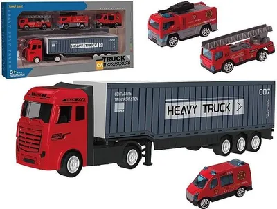 Immagine prodotto di Camion con container e auto