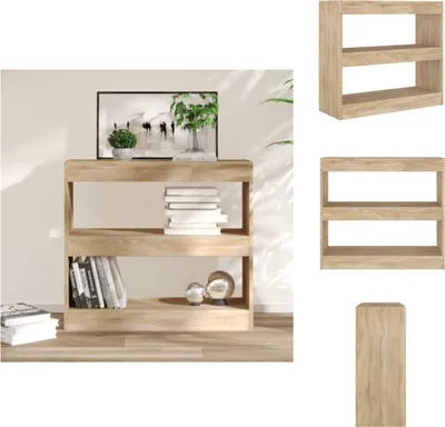 Obrázek produktu pro vidaXL Knihovna/rozdělovač pokojů Sonoma dub 80x30x72 cm - Knihovny a regály