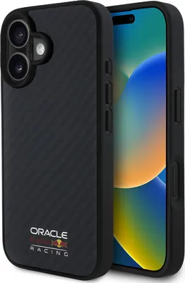 Image de Red Bull Rbhmp16S24Cfilsk Iphone 16 6.1 Hardcase Czarny/Black Carbon Fiber Shiny Logo Magsafe