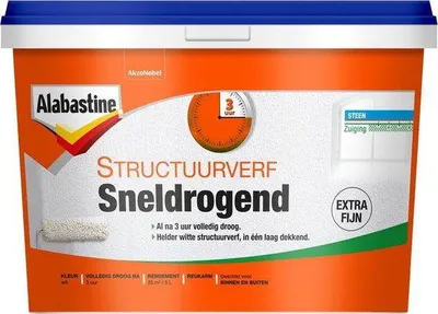 Productafbeelding van Alabastine - Structuurverf Sneldrogend - Wit - 5 L