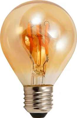 Produktbild von LED Filament Tropfenlampe McShine ''Retro'' E27, 2W, 150lm, warmweiß,goldenes Glas