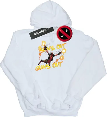Imagen del producto de Marvel - Sudadera con capucha para hombre "Sun's Out Guns Out" (BI9114) (Talla XL) (Blanco)