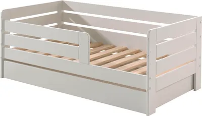 Produktbild von Juniorbett Karie 144x70x56 Kinderbett Massivholz+MDF Weiß