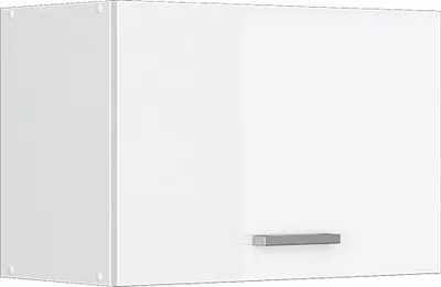 Produktbild von Vicco Hängeschrank R-Line, 60 cm Flach, Weiß Hochglanz/Weiß
