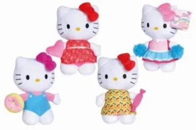 Produktbild von Hello Kitty Plüsch, 20cm, 4-sort.