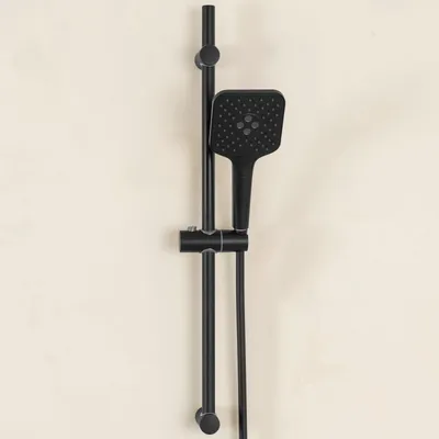 Douchestangenset 70 cm, 3 Strahlarten, Handbrause, 150 cm Schlauch