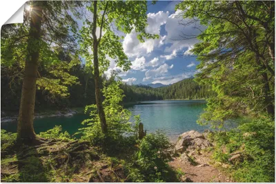 Produktbild von ARTland Poster Eibsee Größe: 60x40 cm