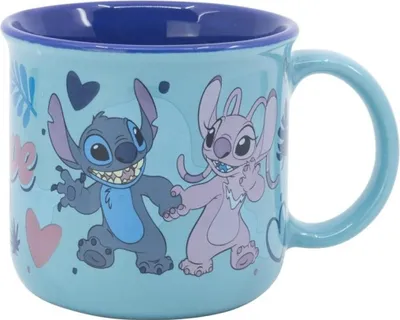 Zdjęcie produktu dla Disney Stitch - Kubek ceramiczny w pudełku prezentowym z kolekcji Stitch & Angel 355 ml