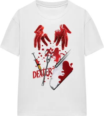 Image de Dexter - "Tools Of The Trade" T-shirt pour homme/femme unie TV15629 (L) (Blanc)