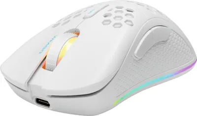 Image de Deltaco GAM-120-W Deltaco Gaming Maus USB, RGB, weiß