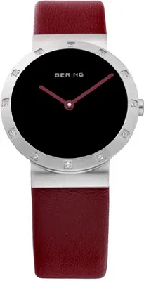 Produktbild von BERING Classic Damenuhr rot/schwarz/silber 10629-604