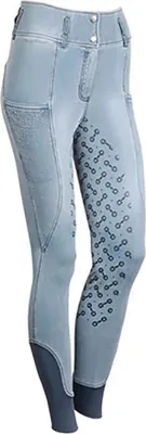 Immagine prodotto di Pantaloni da equitazione Harry's Horse Just Ride Retro Full Grip da donna, blu, taglia 42