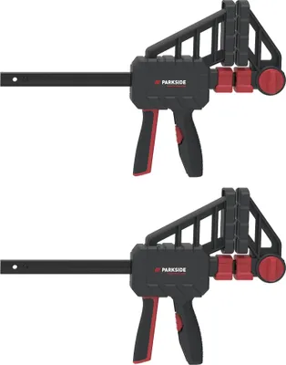 Produktbild von PARKSIDE PERFORMANCE® Einhandzwinge, 120 kg Spannkraft, 150mm 2tlg Set