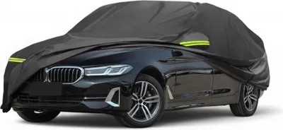 Produktbild von Wasserdichte UV-schš¹tzende Autoabdeckung fš¹r BMW 5er Serie Allwetter Autoabdeckplane mit mit Fahrertš¹r-Rei?verschluss