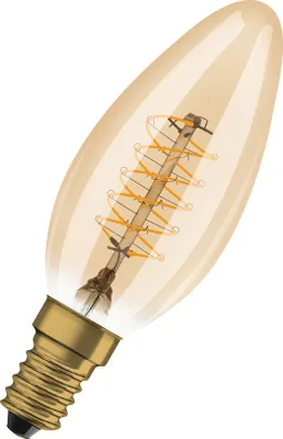 Produktbild von OSRAM Dimmbare LED-Lampen, Vintage-Edition, 25 Watts Ersatz, E14, B-shape, 2200 Kelvin, Warm Comfort Light, Klares Glas, single Pack