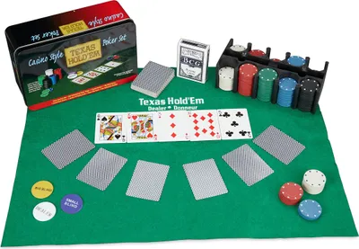 Produktbild von relaxdays Poker-Set TEXAS HOLD'EM Kartenspiel