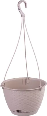 Image de Pot de fleurs RATOLLA Round W 240, suspendu, mocca, avec soucoupe, avec cintre