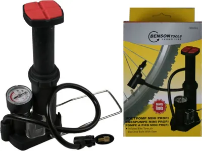 Produktbild von Benson Fußpumpe Luftpumpe Fahrradpumpe Mini Profi