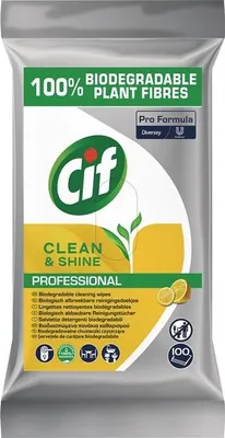 Immagine prodotto di Panno di pulizia Clean & Shine PROFESSIONAL prodotto monouso 4 confezioni da 100 panni bianchi