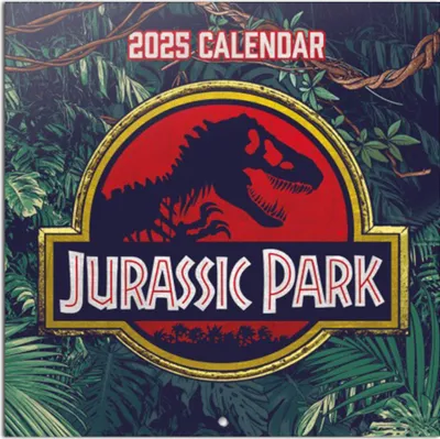 Produktbild von Jurassic Park Jahreskalender 2025, Wandkalender 30x30 cm, 12 Monate mit Notizfeld