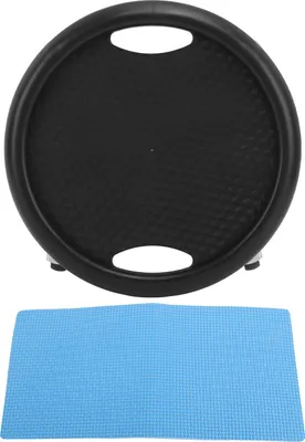 Immagine prodotto di Skateboard per addominali, 4 ruote, ruotabile a 360 gradi, silenzioso, piastra scorrevole resistente, nero
